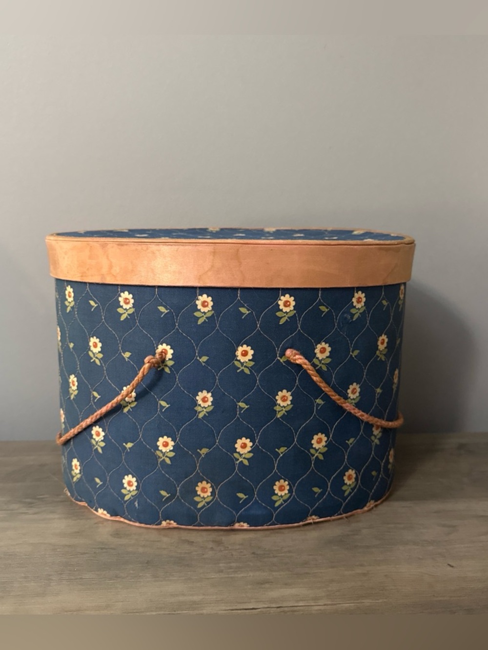 Vintage floral sewing box